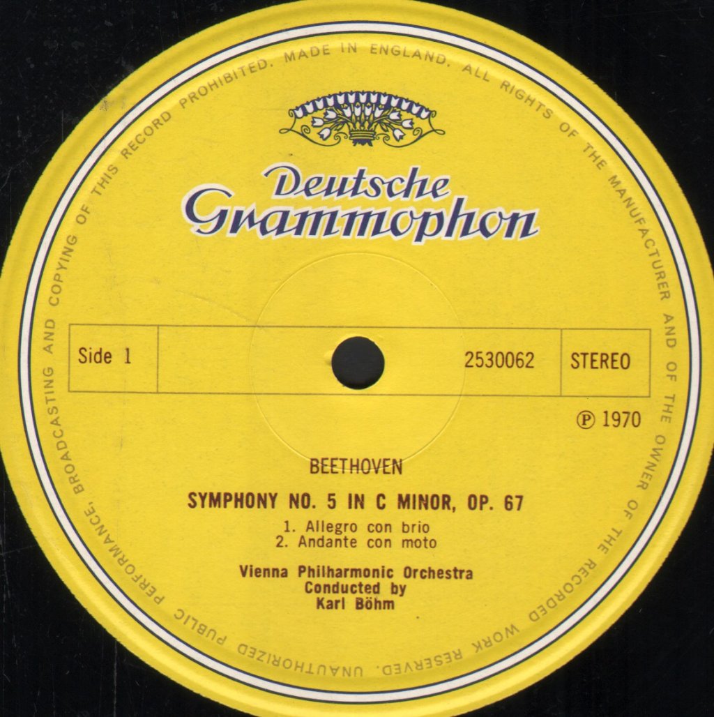 Karl Bohm / Vienna Philharmonic Orchestra - Ludwig Van Beethoven - Symphony No 5 in C minor, Op.67 - Lp