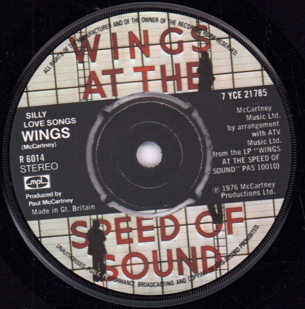 Wings - Silly Love Songs - 7 Inch