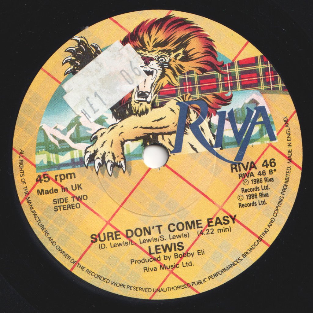 Lewis (Uk 80'S Artist) - Man In The Moon - 7 Inch