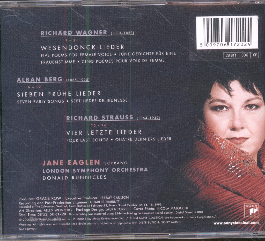 Jane Eaglen - Wagner-Berg-Strauss - Cd