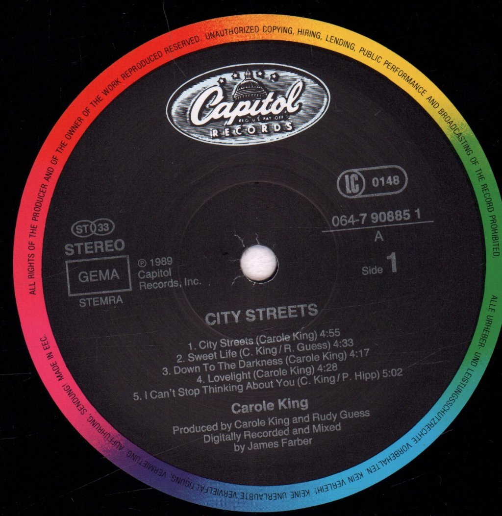 Carole King - City Streets - Lp