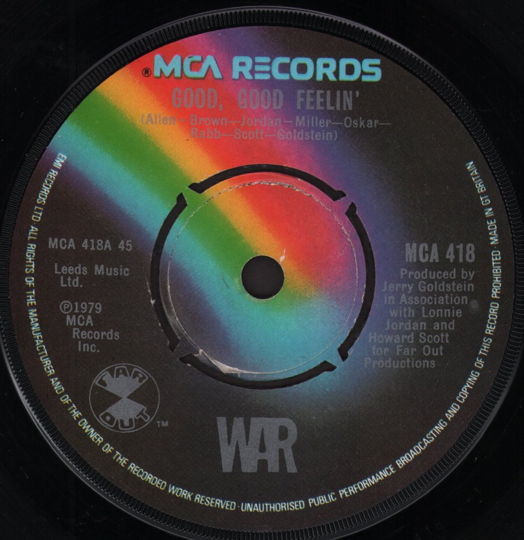 War - Good Good Feelin' - 7 Inch