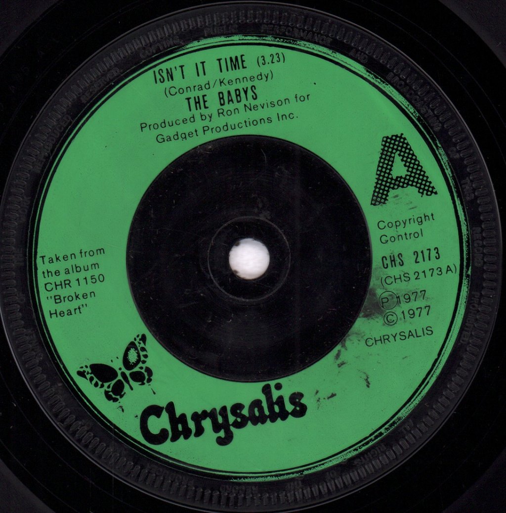 Babys - Isn't It Time - 7 Inch