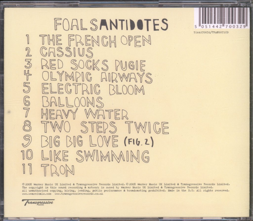 Foals - Antidotes - Cd