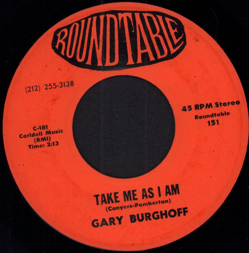 Gary Burghoff - Take Me As I Am - 7 Inch