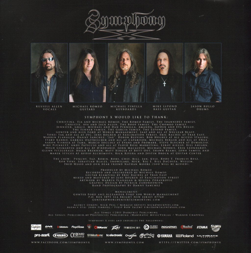 Symphony X - Underworld - Double Lp