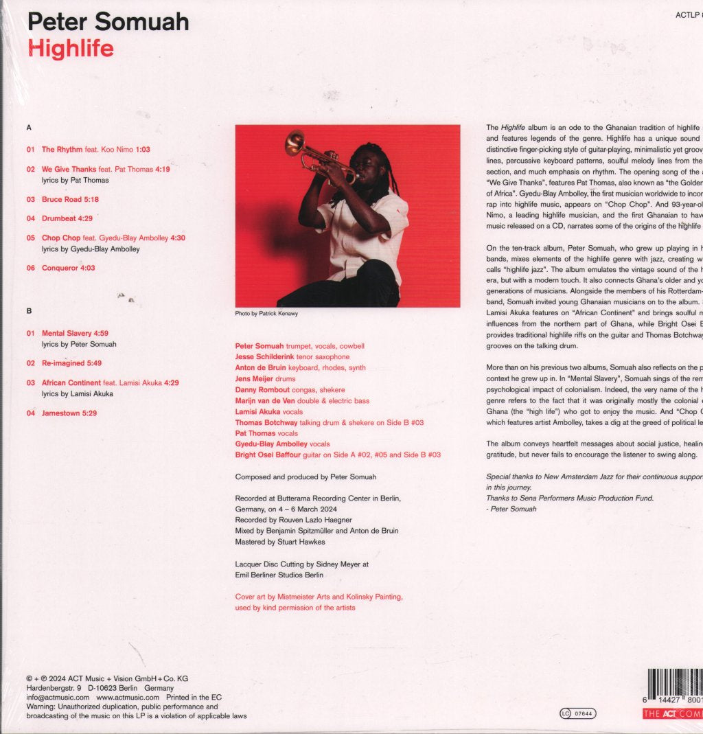 Peter Somuah - Highlife - Lp