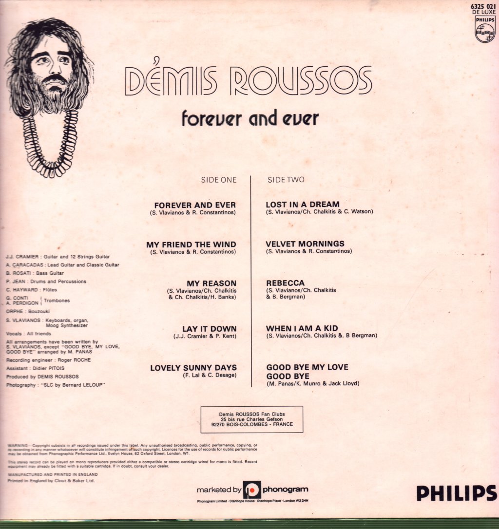 Demis Roussos - Forever And Ever - Lp