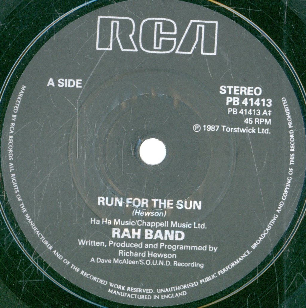Rah Band - Run 4 The Sun - 7 Inch