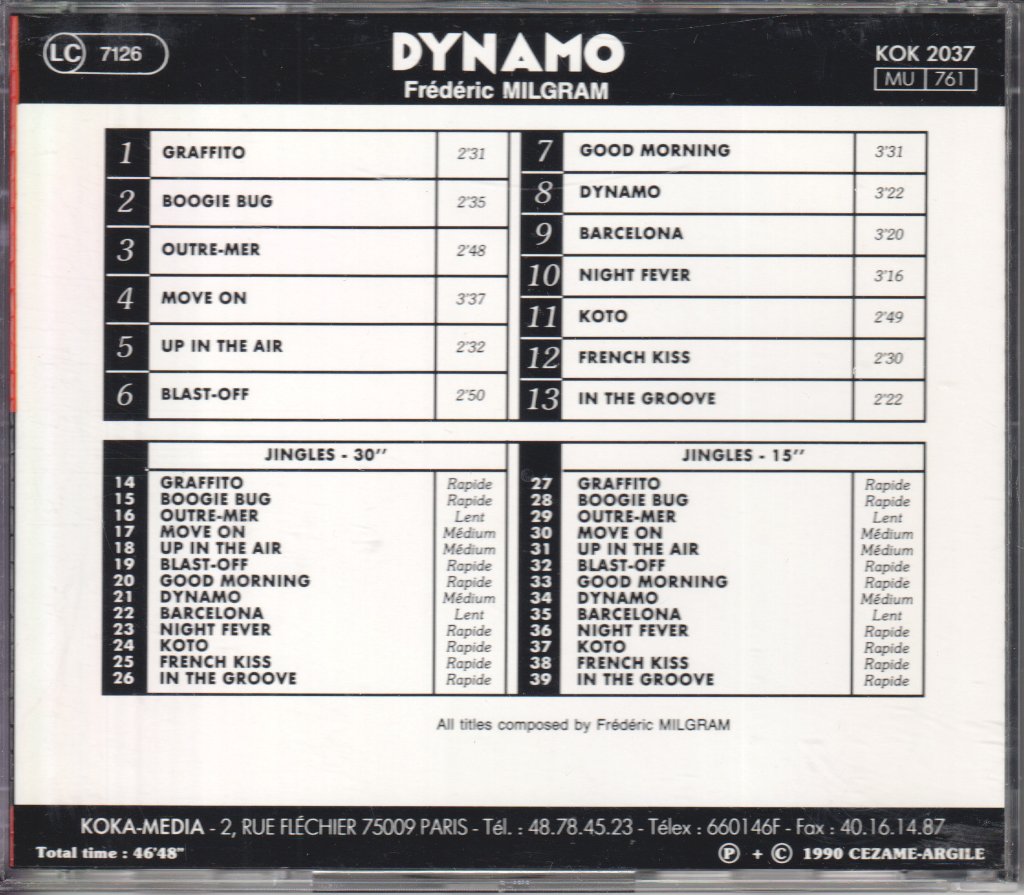 Frederic Milgram - Dynamo - Cd