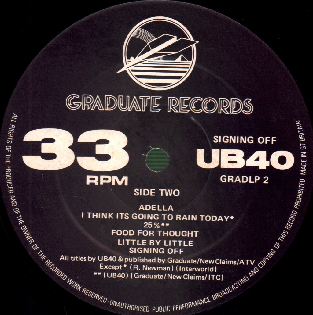 UB40 - Signing Off - Double Lp