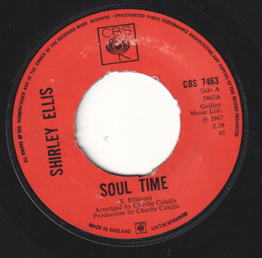 Shirley Ellis - Soul Time - 7 Inch