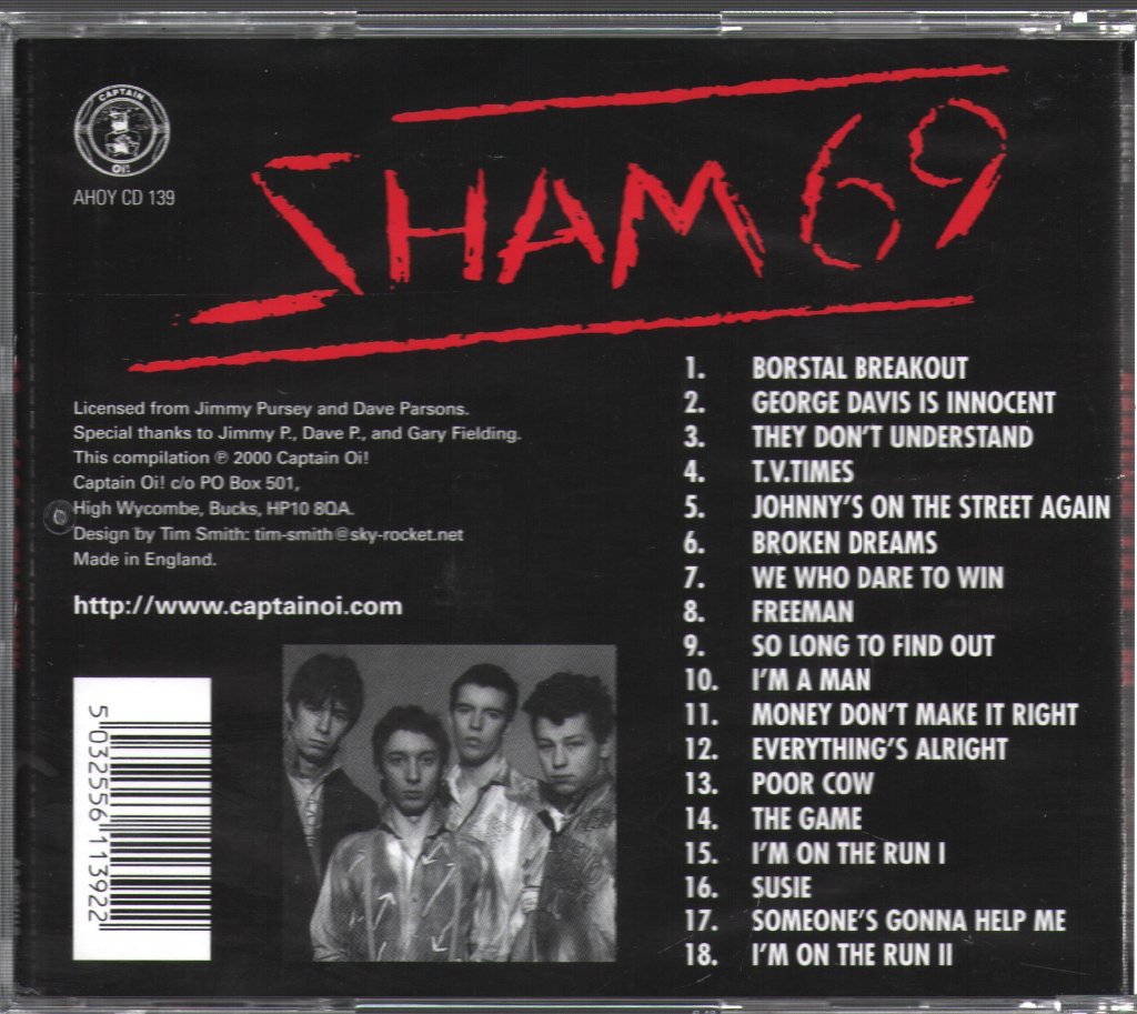 Sham 69 - Rarities 1977 - 80 - Cd