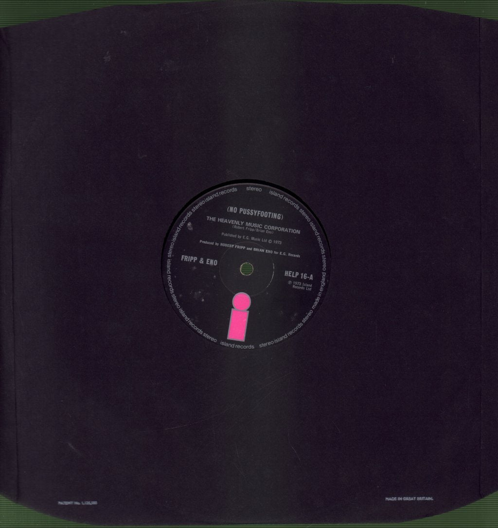 Fripp And Eno - No Pussyfooting - Lp