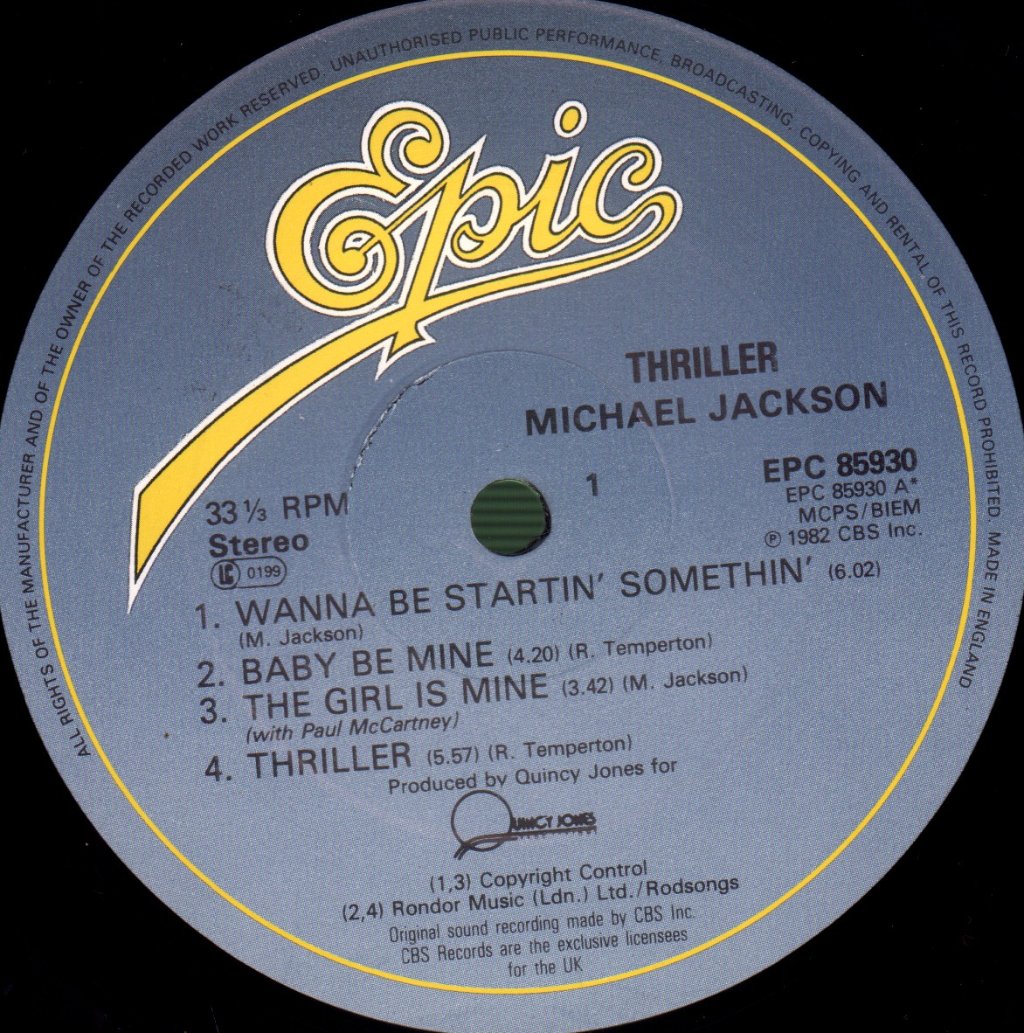 Michael Jackson - Thriller - Lp