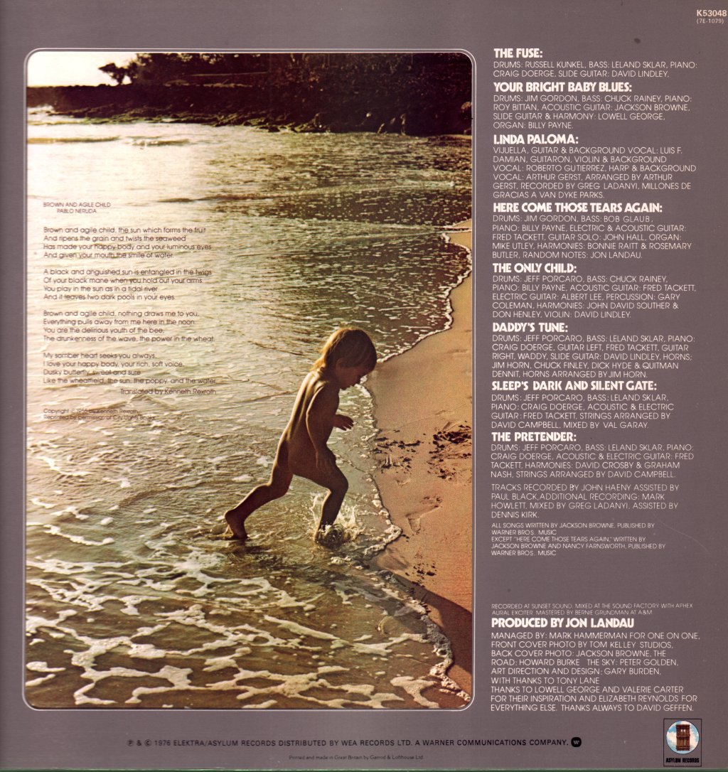 Jackson Browne - Pretender - Lp