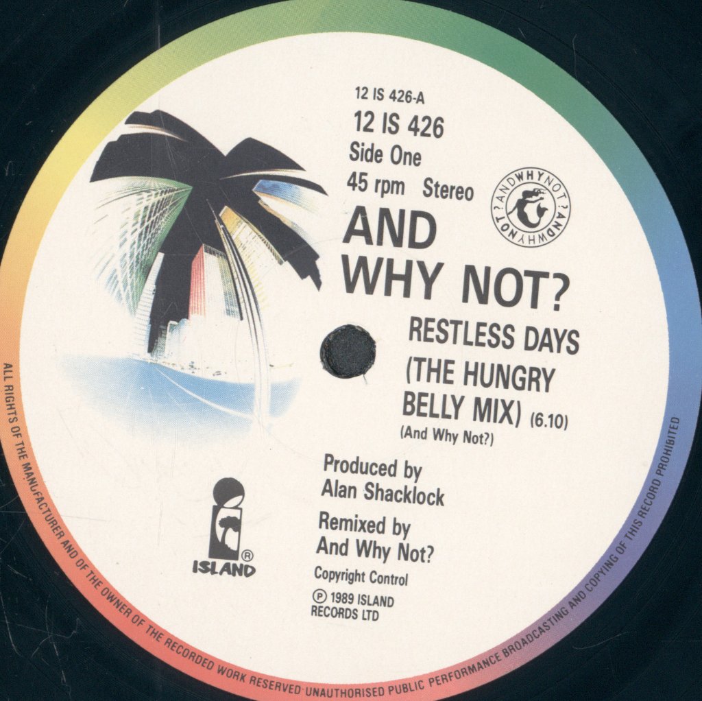 And Why Not - Restless Days - 12 Inch