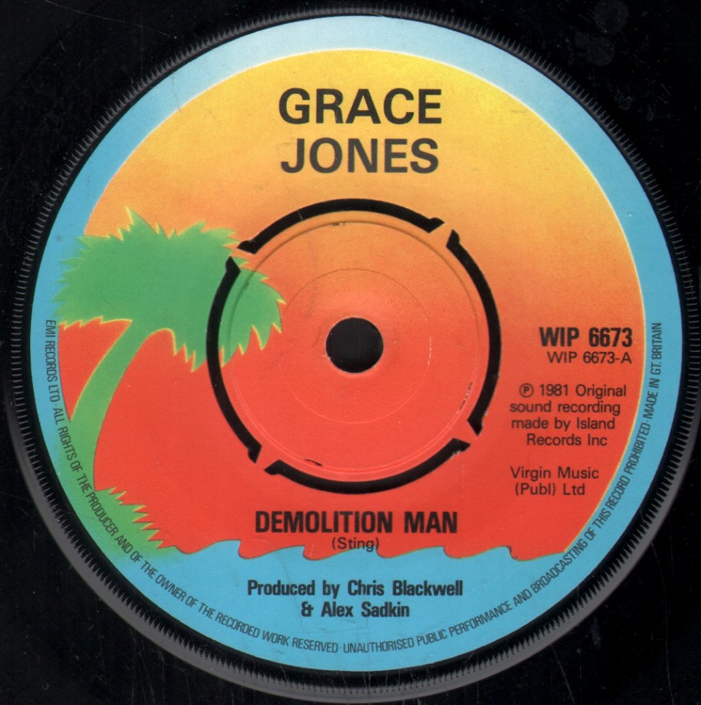 Grace Jones - Demolition Man - 7 Inch