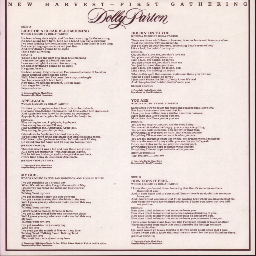 Dolly Parton - New Harvest First Gathering - Lp