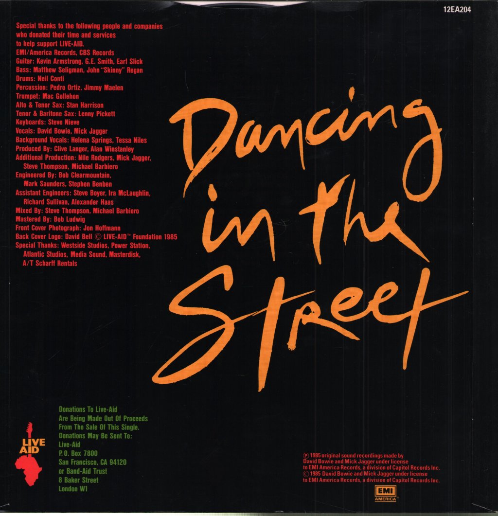 David Bowie And Mick Jagger - Dancing In The Street - 12 Inch
