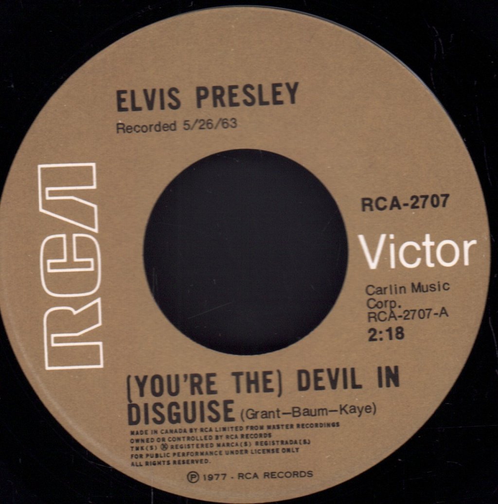 Elvis Presley - (You're The) Devil In Disguise - 7 Inch