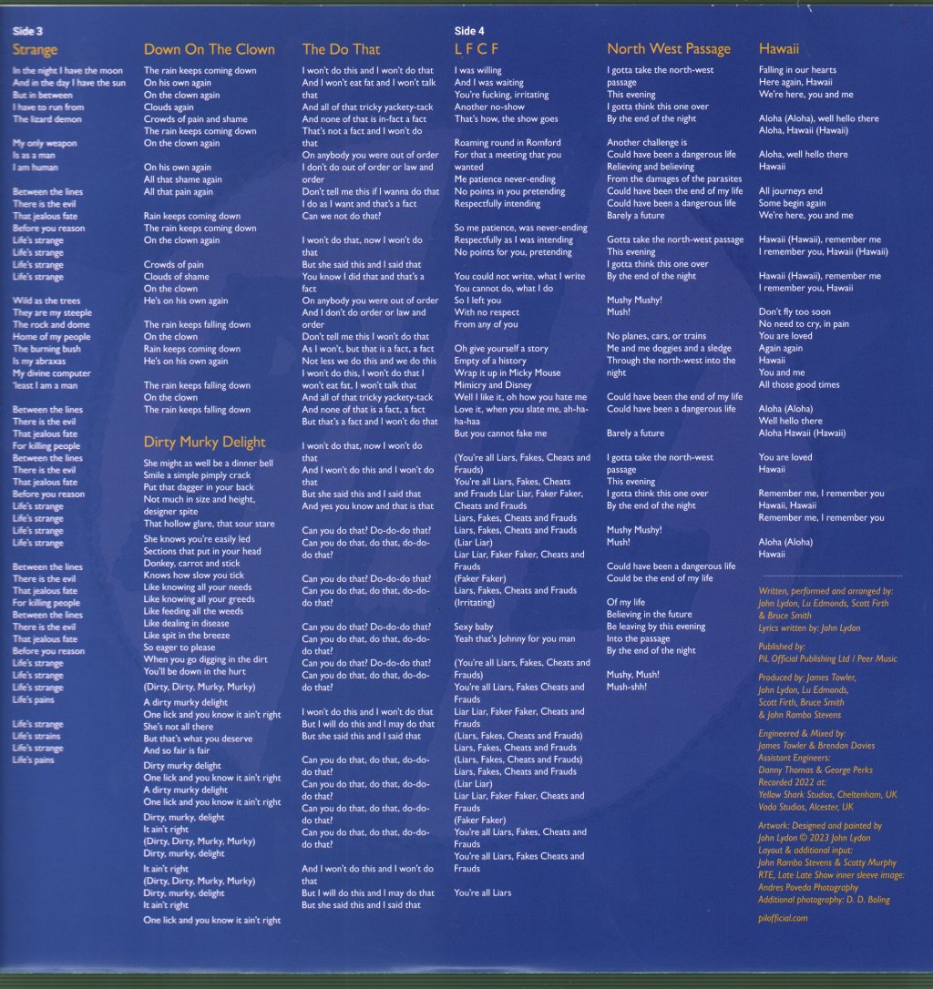 Public Image Limited - End Of World - Double Lp