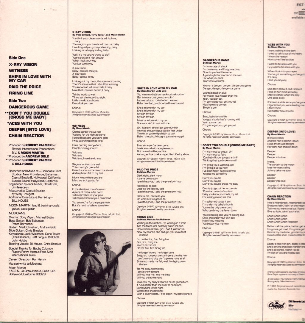 Moon Martin - Mystery Ticket - Lp