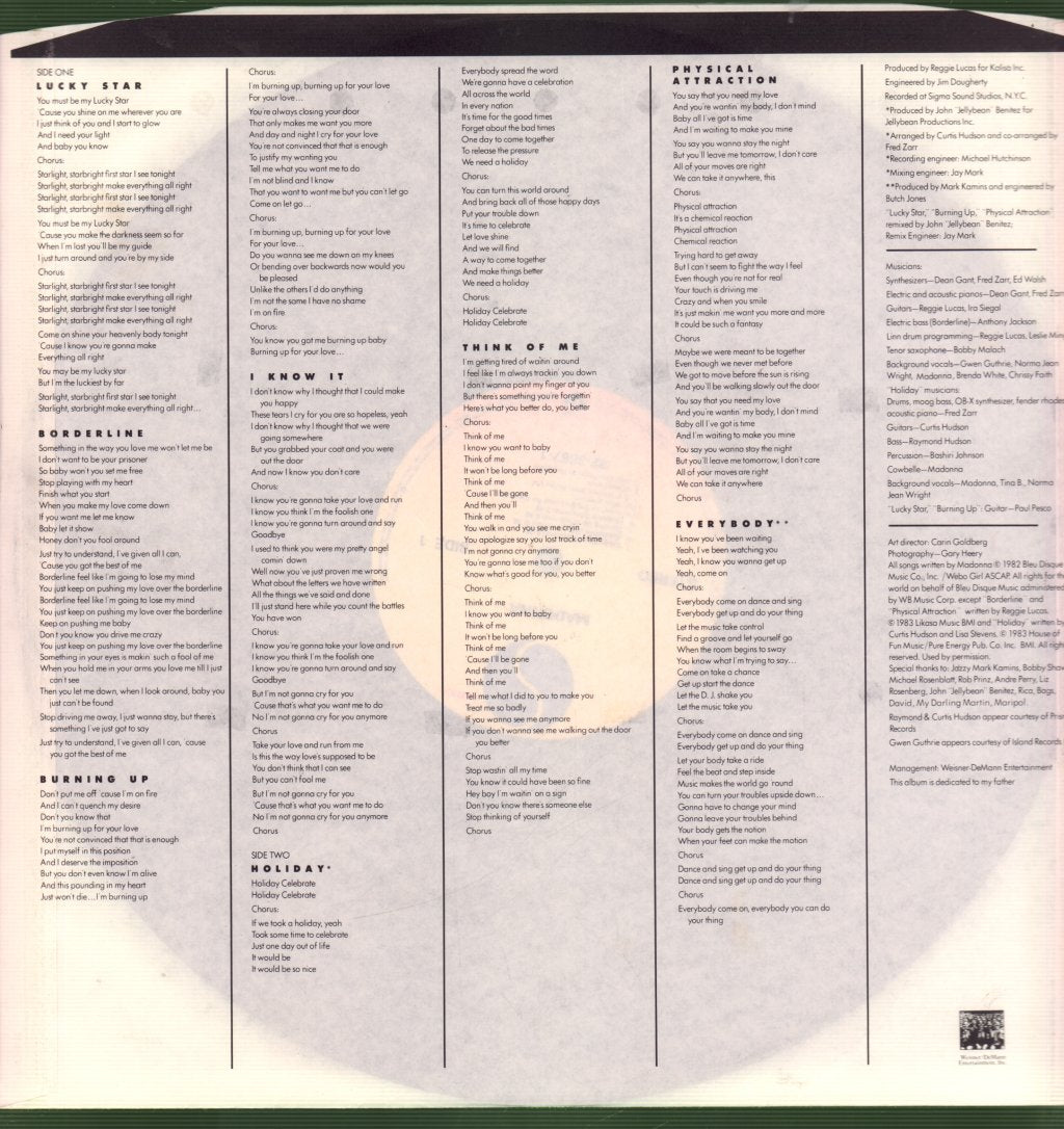 Madonna - First Album - Lp