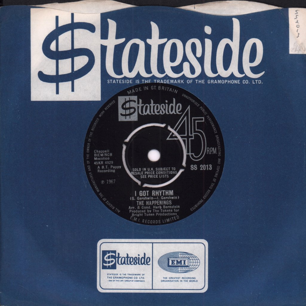 Happenings - I Got Rhythm - 7 Inch