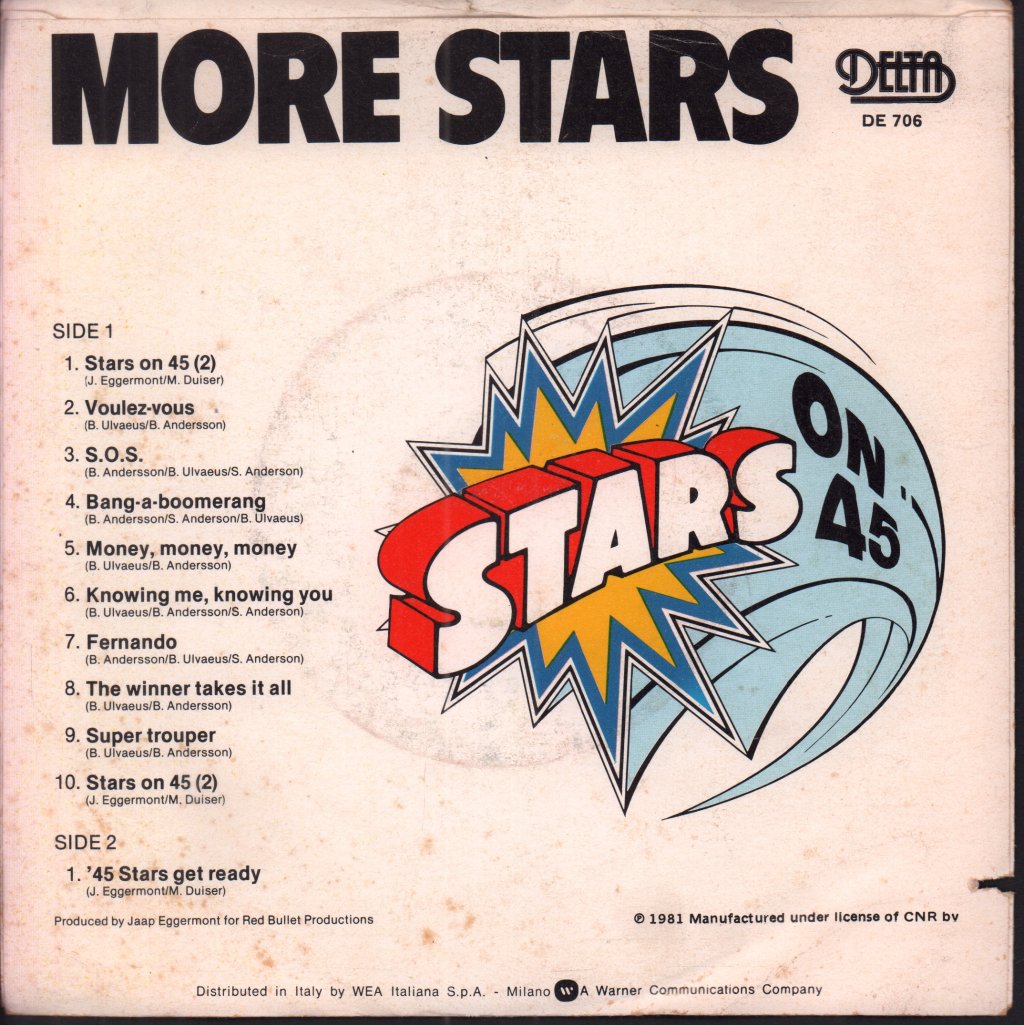Stars On 45 - More Stars - 7 Inch