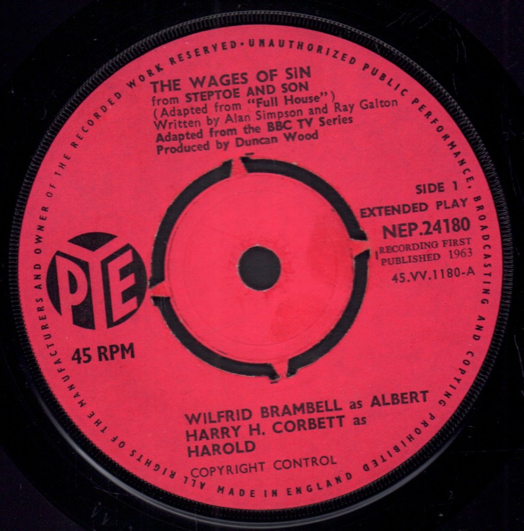 Steptoe And Son - Wages Of Sin - 7 Inch