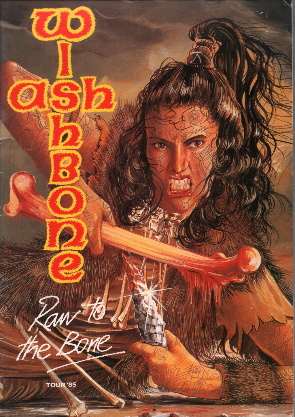 Wishbone Ash/Iq - Raw To The Bone Tour 85 - Tour Programme