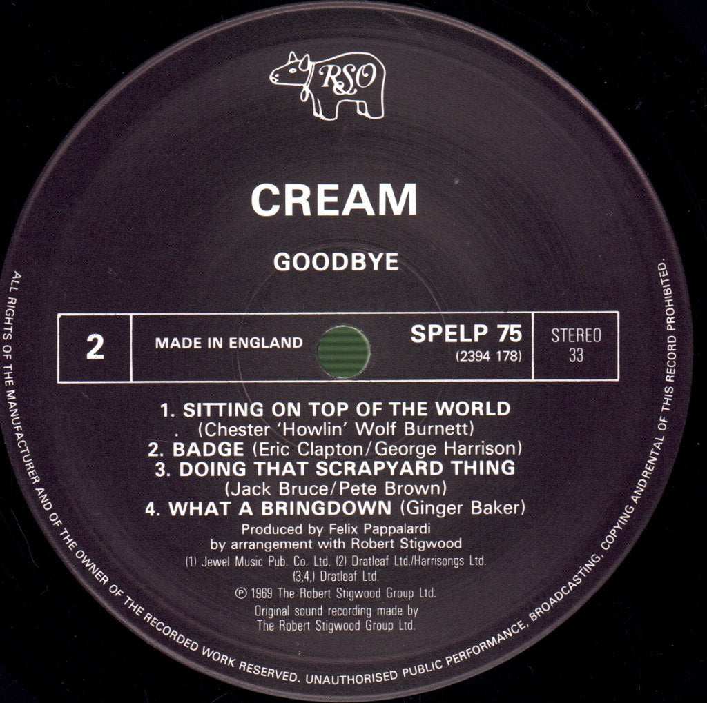 Cream - Goodbye - Lp