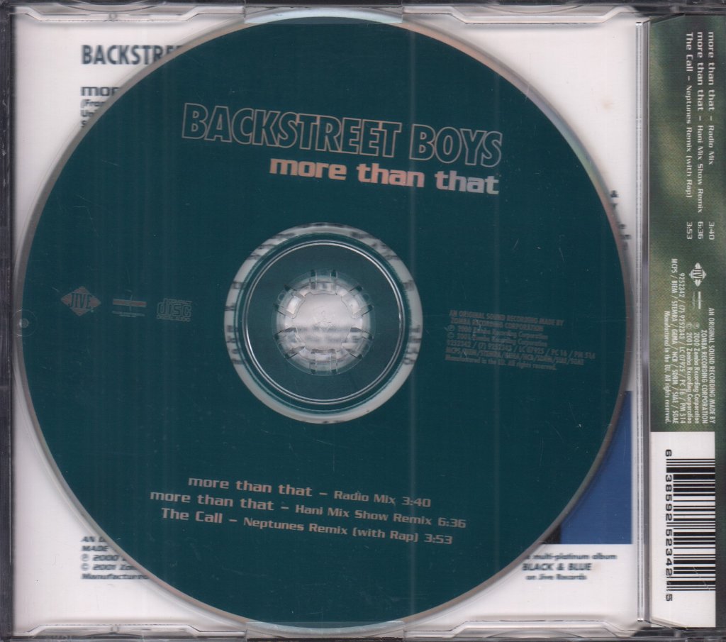 Backstreet Boys - More Than That - Cd