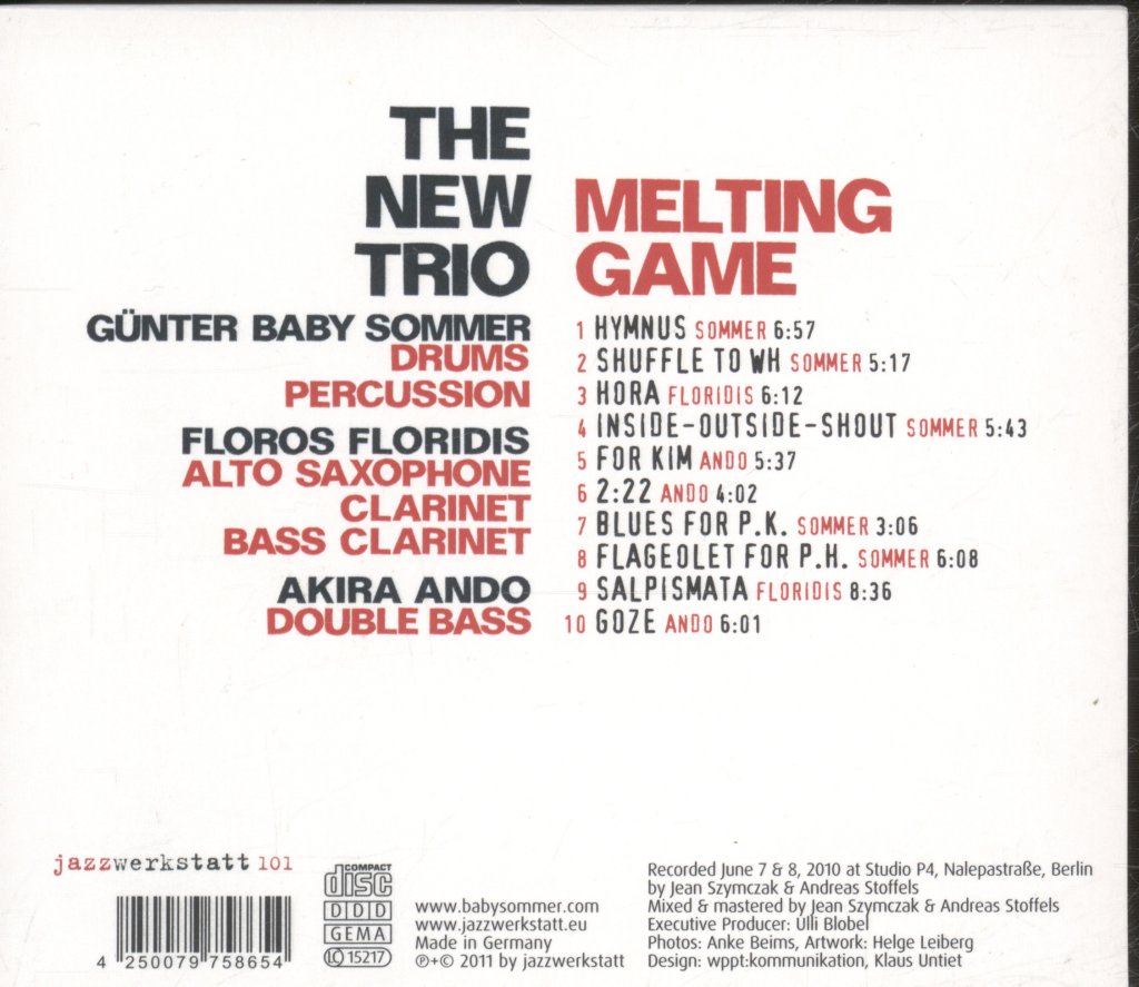 New Trio - Melting Game - Cd