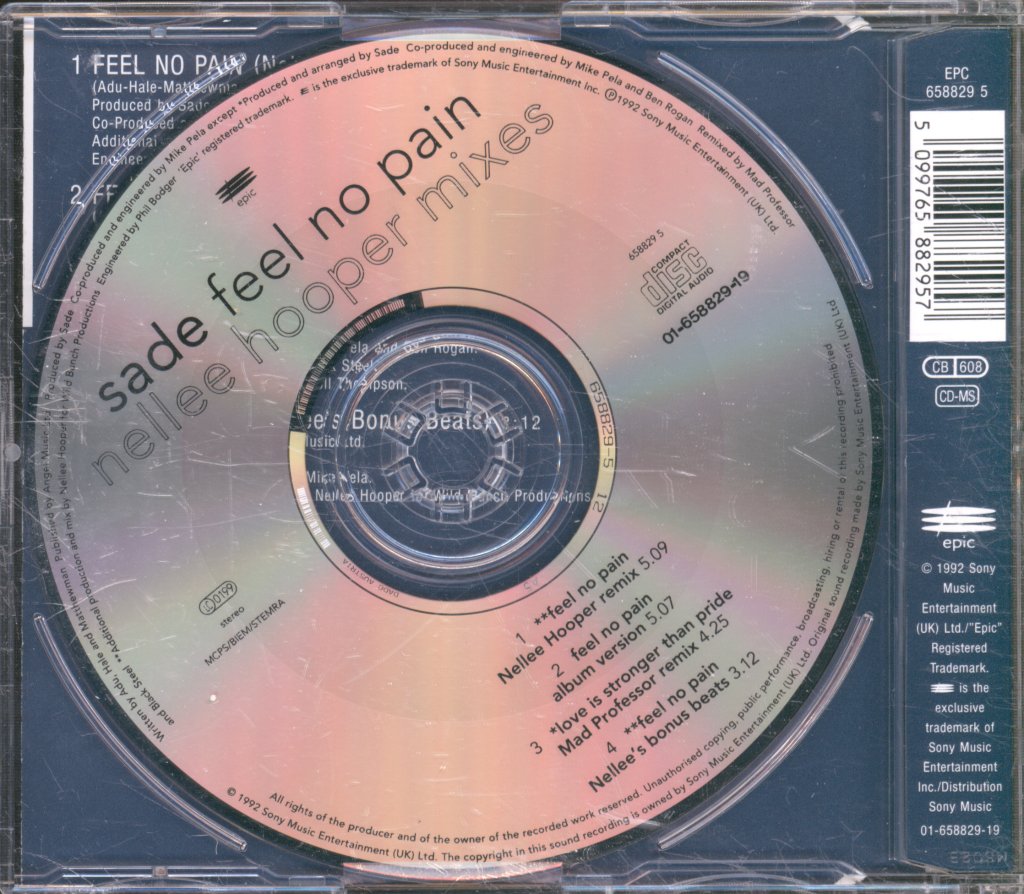 Sade - Feel No Pain (Nellee Hooper Mixes) - Cd
