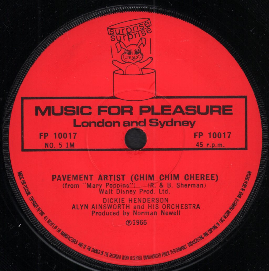 Dickie Henderson - Chim Chim Cheree / Supercalifragilisticexpialidocius - 7 Inch