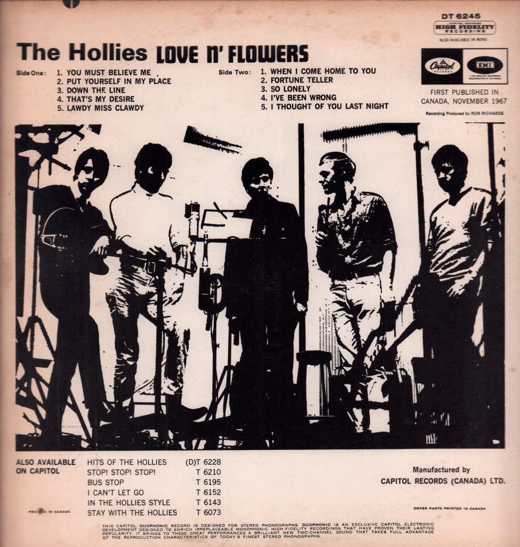 Hollies - Love N' Flowers - Lp