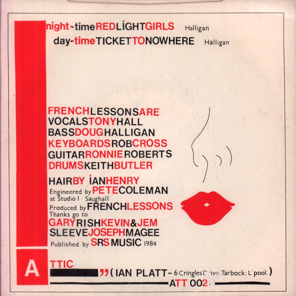 French Lessons - Red Light Girls - 7 Inch