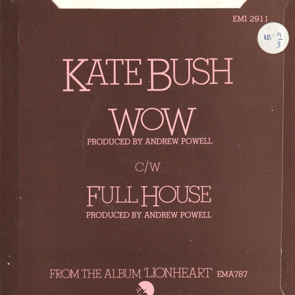 Kate Bush - Wow - 7 Inch