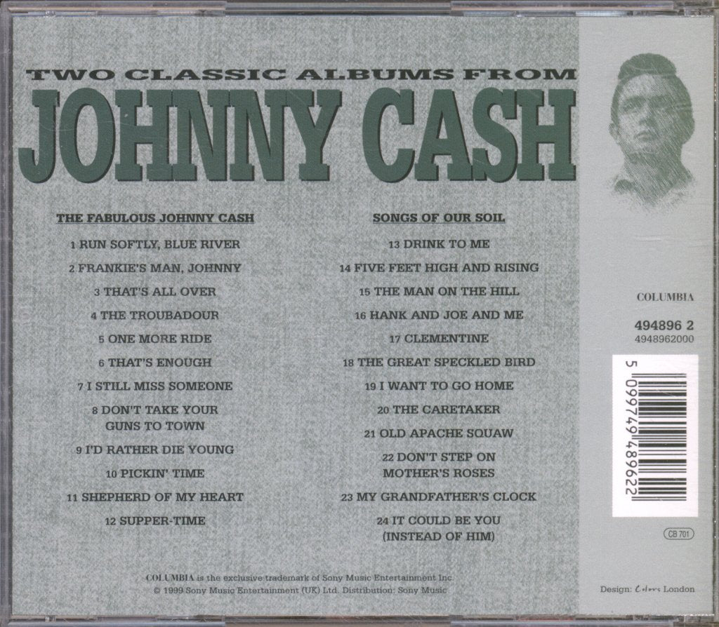 Johnny Cash - Fabulous Johnny Cash / Songs Of Our Soil - Cd