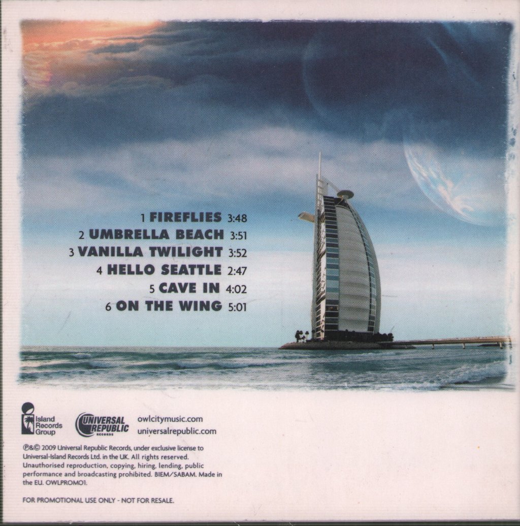 Owl City - Ocean Eyes - Cd