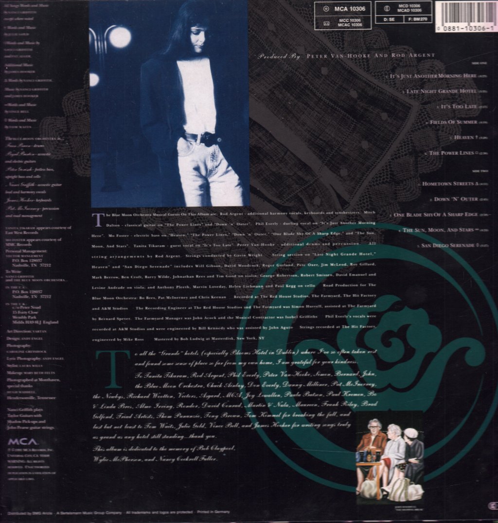 Nanci Griffith - Late Night Grande Hotel - Lp