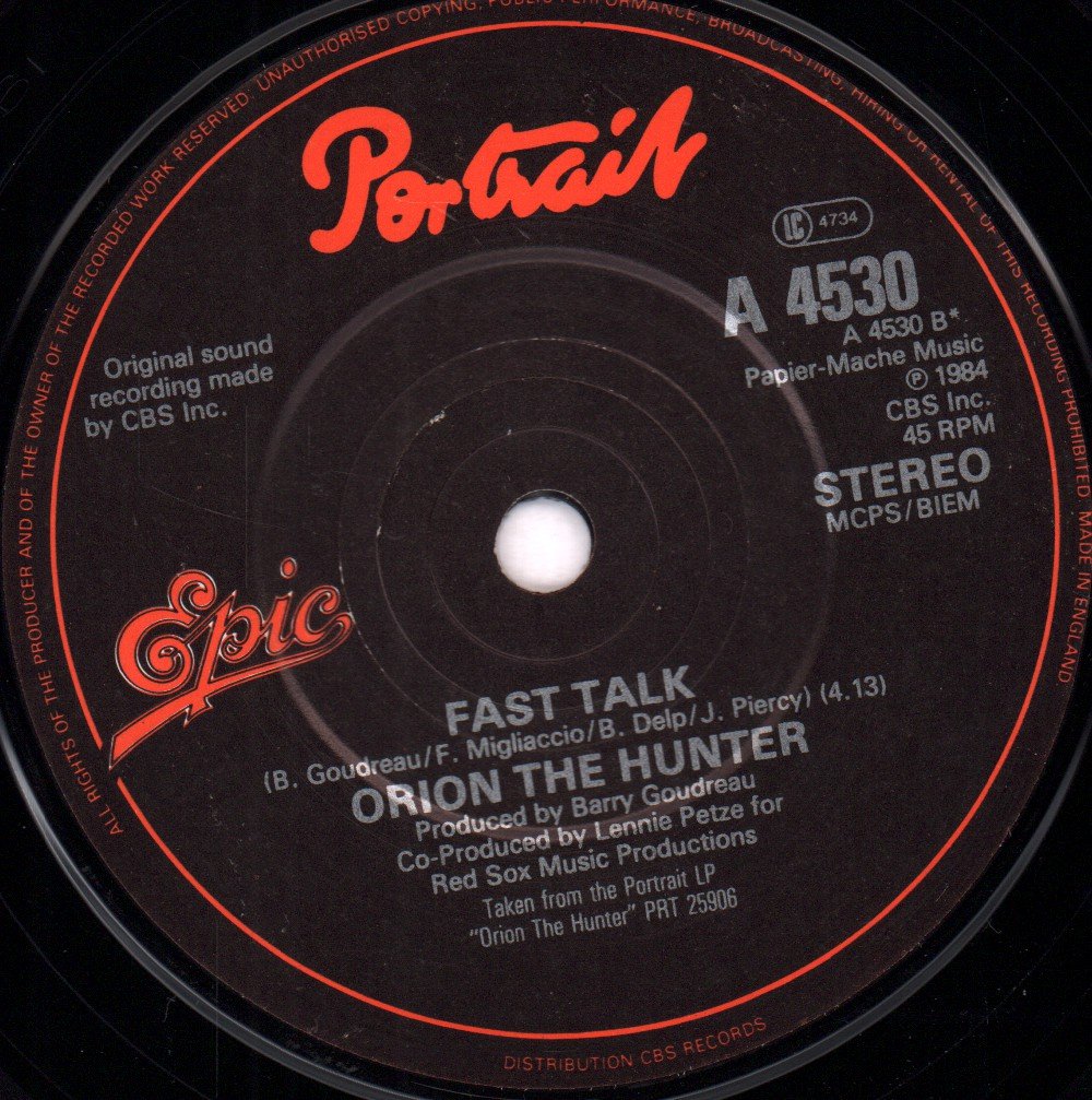 Orion The Hunter - So You Ran - 7 Inch