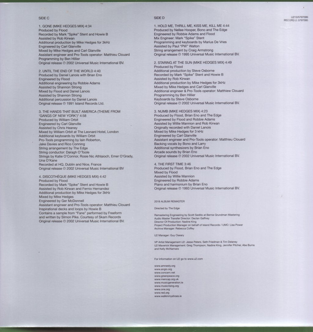U2 - Best Of 1990-2000 - Double Lp