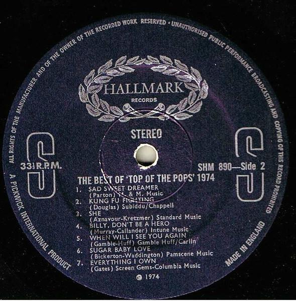 Unknown Artist - Best Of Top Of The Pops 1974 - Lp