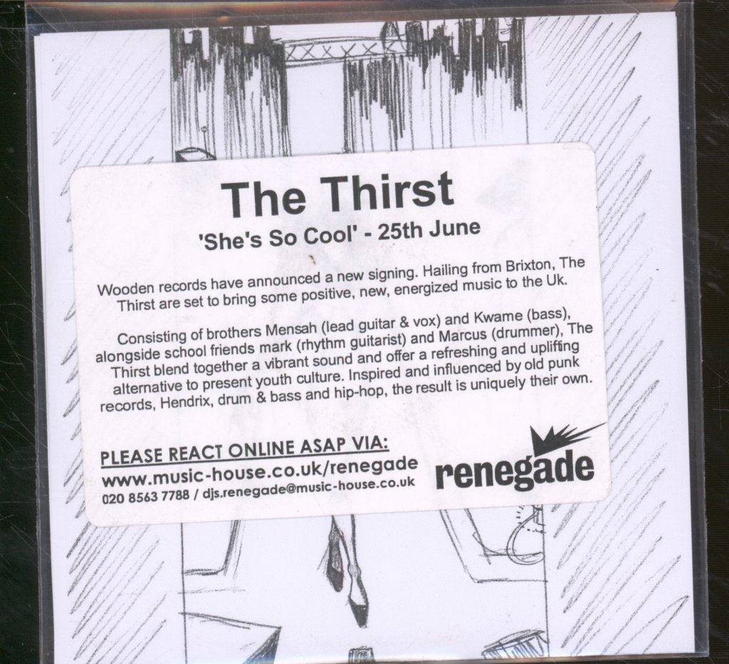 Thirst - She's So Cool - Cdr