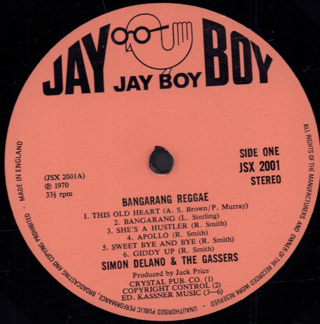 Simon Delano And The Gassers - Bangarang Reggae - Lp