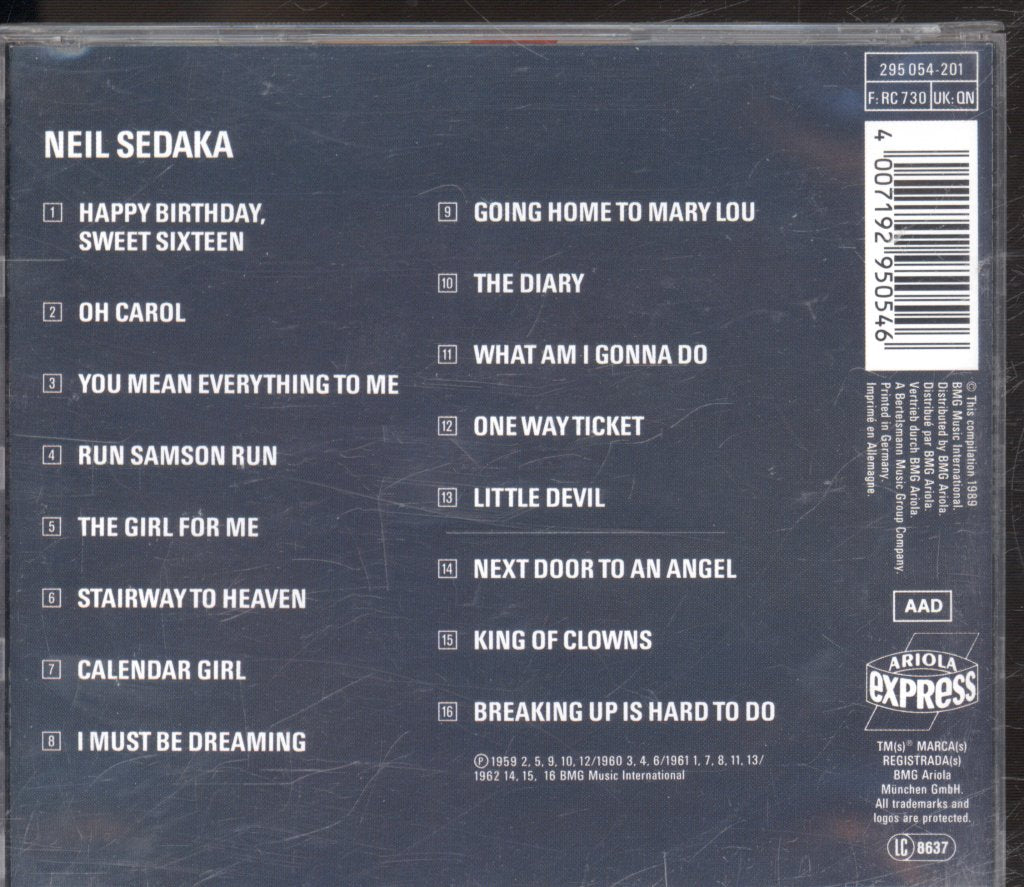 Neil Sedaka - Neil Sedaka - Cd