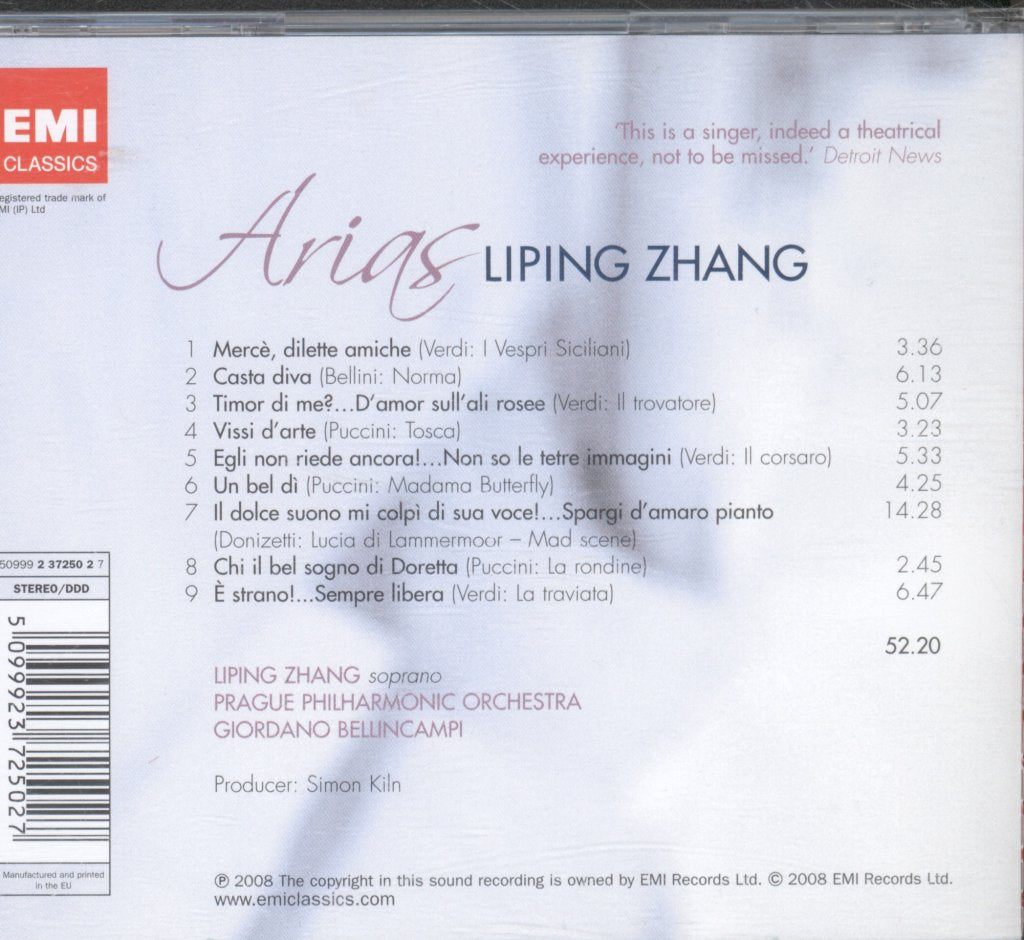 Liping Zhang - Arias - Cd